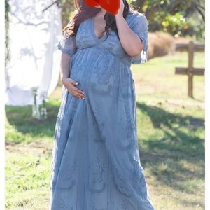 Maternity pink blush brand 2x dress